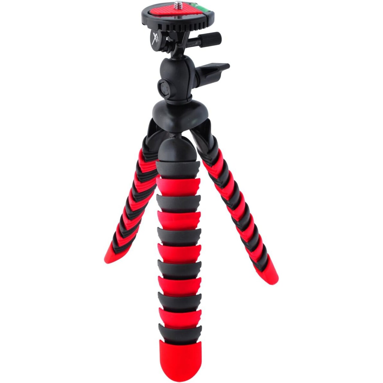 Xit 12-Inch Camera Tripod with Flexible, Wrapable Legs, Quick Release Plate and Bubble Level